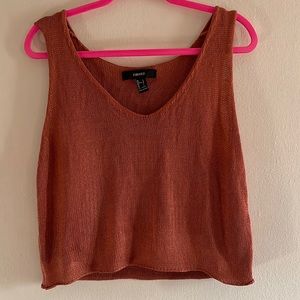 Sleeveless crop top